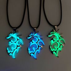 Luminous Flame Dragon Necklace Transfer Luminous Pendant