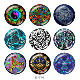 Painted metal 20mm snap buttons  faith Print