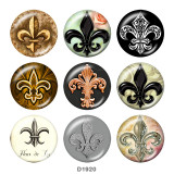 Painted metal 20mm snap buttons  anchor Print