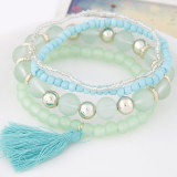 Boho Bracelet with Layered Fringe Beads Bracelet