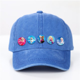 Children's hats Boys and girls sun hats Washed cotton Baseball caps Head circumference 52-54cm/adjustable/suitable for 3-8 years old