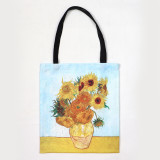 Van Gogh starry sky oil painting tote bag ladies canvas bag beach bag