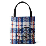 Red, white and blue tote bag canvas bag print tote bag