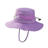 Children's sunscreen sun hat breathable fisherman hat adjustable outdoor boys and girls baby children's hats fit 18mm snap button jewelry