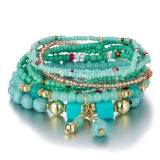 Bohemian Jewelry Layered Bracelet with Turquoise Beads