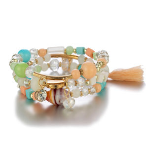 Beaded Multi-Element Three Set Bracelet