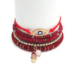 Eye Beads Temperament Multilayer Hand Beaded Bracelet