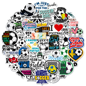 50pcs Soccer Score Sticker graffiti stickers decorative suitcase notebook waterproof detachable stickers