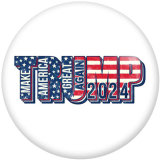 20MM 2024 Trump USA  Print  glass snaps buttons