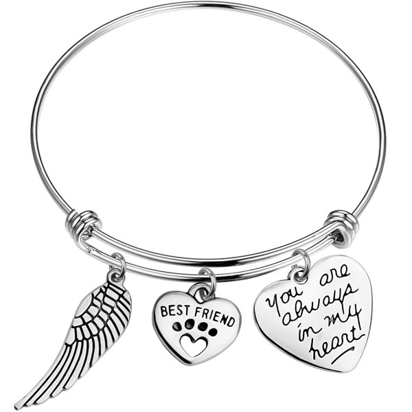 Pet Dog Lost and Death Commemorative Stainless Steel Adjustable Bracelet