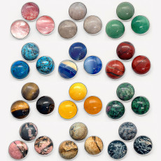 18MM snap Natural stone turquoise snap buttons