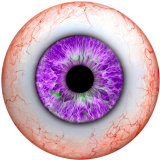 20MM  Eyes Cat Eye Eyeball Print  glass snaps buttons  Jewelry Making