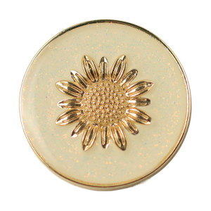 23MM Sunflower Metal Button