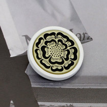 20MM Small Fragrance Metal Button Retro Flower Round Button