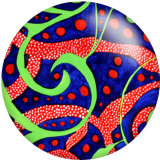 20MM pattern Print  glass snaps buttons