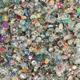 20pcs set of mixed Color randomised 20MM High quality alloy rhinestones snap buttons