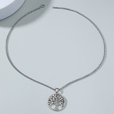 Vintage Tree of Life Pendant Stainless Steel Necklace