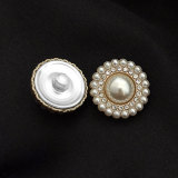 20MM metal pearl diamond button