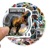 50pcs Jurassic World cartoon graffiti stickers decorative suitcase notebook waterproof detachable stickers