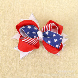 July 4th American USA  National Day Independence Day Flag Children's Bow Hair Ornament Fabric Headwear