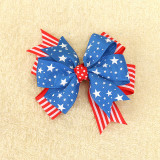 July 4th American USA  National Day Independence Day Flag Children's Bow Hair Ornament Fabric Headwear
