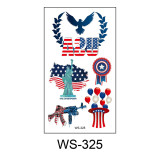 Independence Day tattoo stickers face waterproof sweat decorative props disposable temporary USA  flag stickers