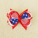 July 4th American USA  National Day Independence Day Flag Children's Bow Hair Ornament Fabric Headwear