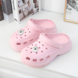 Diy sponge cake hole shoes increased high heel platform sandals sandals beach daddy shoes  fit18&20MM  snaps jewelry