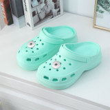 Diy sponge cake hole shoes increased high heel platform sandals sandals beach daddy shoes  fit18&20MM  snaps jewelry