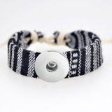 Braided Bracelet Geometric fit18&20MM  snaps jewelry
