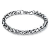 Stainless Steel Flower Basket Chain Bracelet