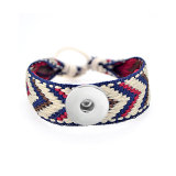 Braided Bracelet Geometric fit18&20MM  snaps jewelry