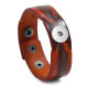 vintage leather bracelet fit 20mm Snaps button jewelry wholesale