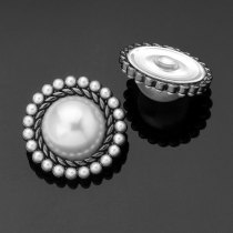 23MM metal button pearl button gear edge button