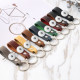 Wear belt waist car keychain Genuine leather single ring creative personality small gift simple fashion fit 18mm snap button jewelry