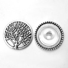 27MM Metal Button life Tree fit 18mm snap button jewelry