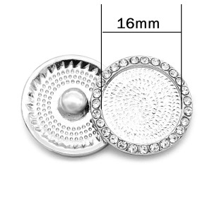 20MM Metal snap button with drill fit 16MM glass cabochons