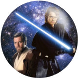 20MM Star wars movie  Print glass snaps buttons