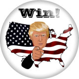 20MM  2024 Trump Print  glass snaps buttons Jewelry Making