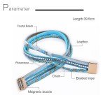 Multi-Strand Multi-Layer Leather Bracelet Diamond Leather Cord Natural Stone Crystal Magnet Buckle Bracelet fit 18mm snap button jewelry