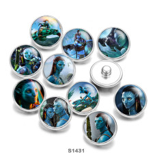 20MM famous movie  Print glass snaps buttons