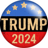 Painted metal 20mm snap buttons 2024 USA Trump