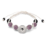 MIX 6PCS Braided Bracelet Bracelet Fits 20mm Snap Jewelry