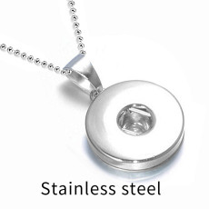 20MM Stainless steel  Snap necklace Jewelry Making