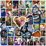 50pcs Movie Doctor Who  Cartoon graffiti stickers decorative suitcase notebook waterproof detachable stickers