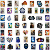 50pcs Movie Doctor Who  Cartoon graffiti stickers decorative suitcase notebook waterproof detachable stickers