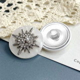 20MM new resin button seal glaze spot button with rhinestone snap button