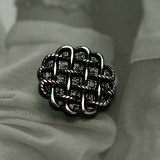 23MM grid metal button jacket sweater snap button