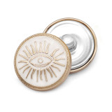 23MM Eye Pattern Metal Painting Oil Ornament Snap