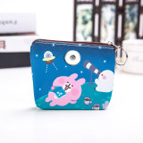 Cartoon coin purse cosmetic storage bag hand waterproof travel wash bag 20mm snap button jewelry